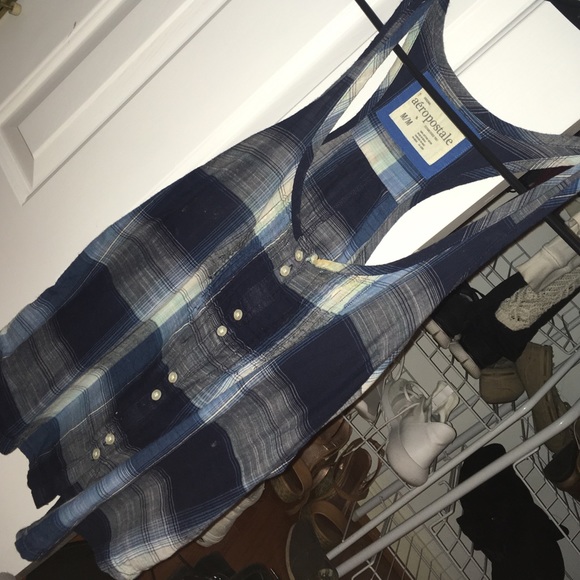 Aeropostale plaid tank top