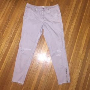 High rise super skinny jeans