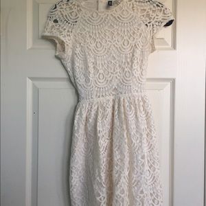 Cream Lace Dress