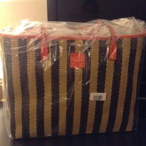 Henri Bendel beach bag&free twilly tie for handle