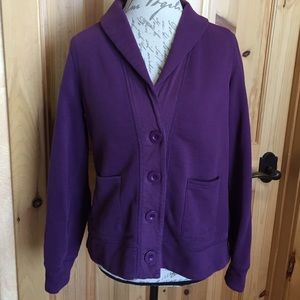 L.L Bean sweat shirt style blazer