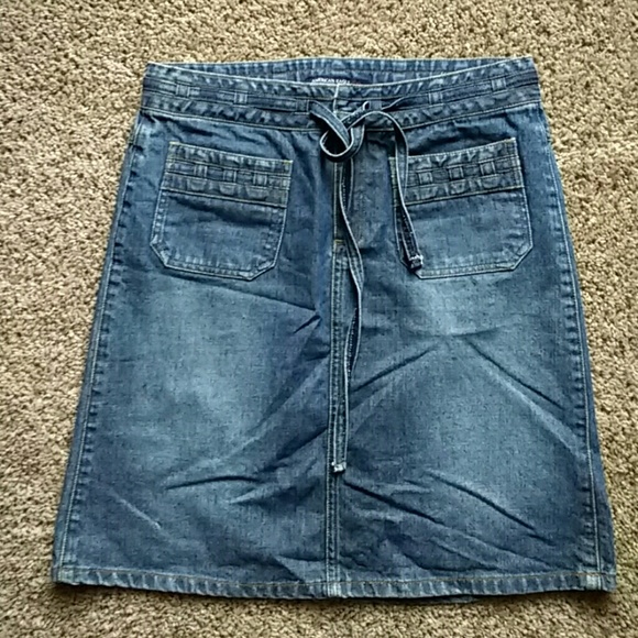A and E Denim Skirt