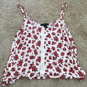 Cropped Floral Shirt