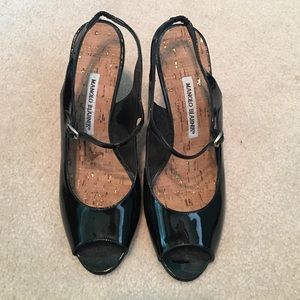 Manolo Blahnik Patent Leather Mary Janes