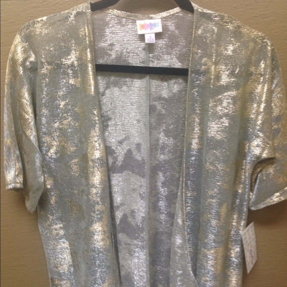 Elegant Collection Gold & Silver Small Kimono - Picture 3 of 4