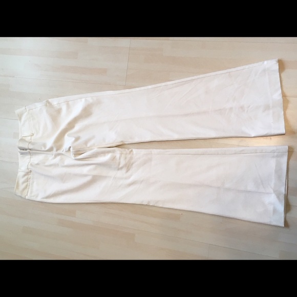 Winter white straight leg trouser