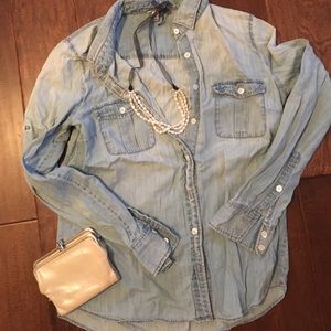 Chambray button up