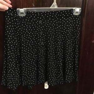 Polka dot mini skirt