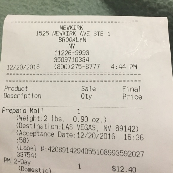 Shipping proof for Mona! - Picture 1 of 2