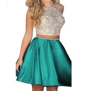 2 piece homecoming/ short prom dress