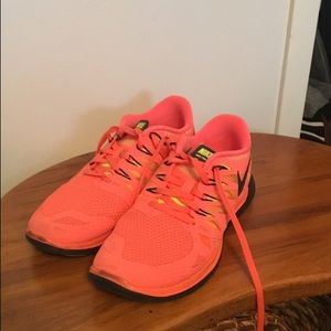 Orange nike free 5.0