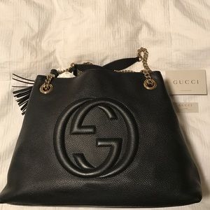 Authentic Soho Leather Gucci Bag
