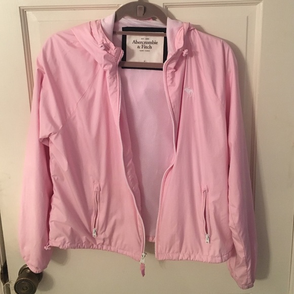 Abercrombie and Fitch Baby Pink Rain jacket