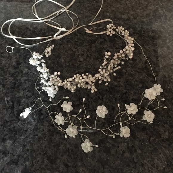 Pearl wedding crown