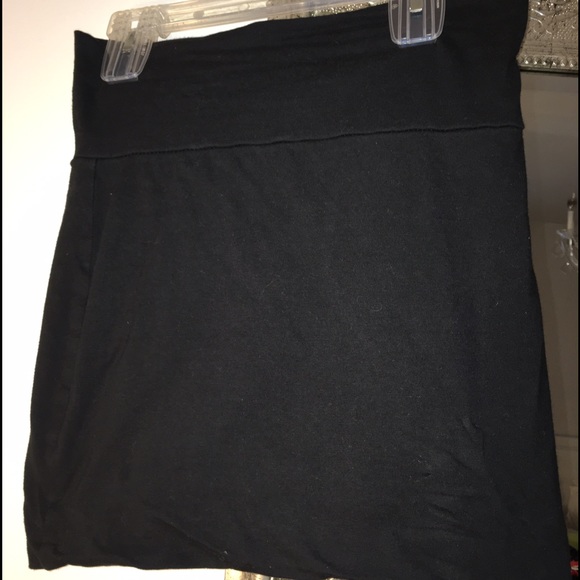 Black tube skirt