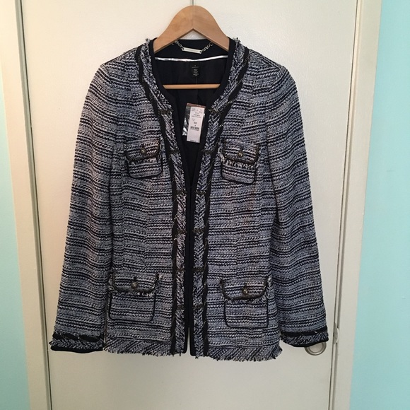 WHBM Blazer with Great Detail! Size 4, NWT