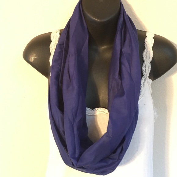 Dark blue Fashion Scarf