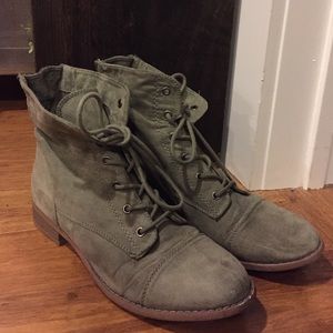 Olive Green Combat Boots