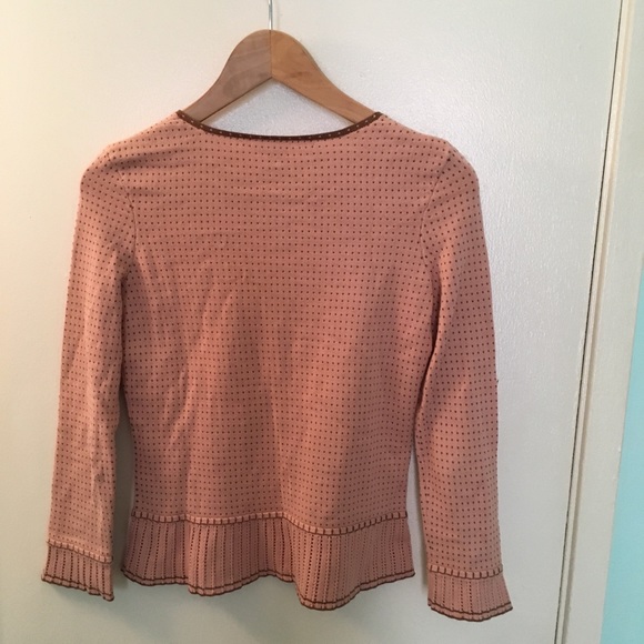 Marc Jacobs Pink & Brown Dot Cardigan - XS - Picture 3 of 3