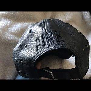 Victoria's Secret Pink Leather Studded Strapback