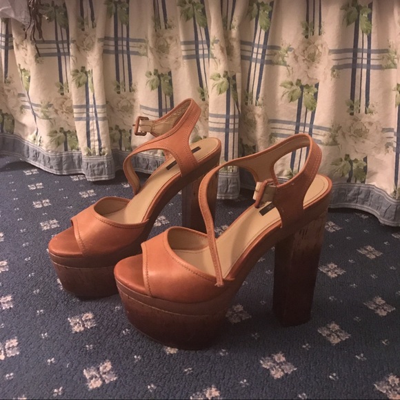 Rachel Zoe Brown Platform Heel