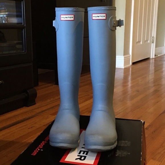 Sky Blue Hunter Boots