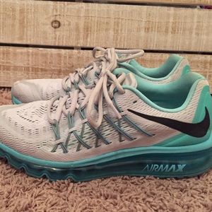 aqua blue 2015 Nike air max shoes! MAKE AN OFFER!