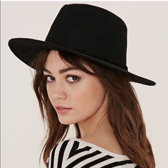 Black Wide Brim Hat
