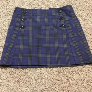 GAP Plaid wool skirt