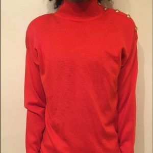 Sold! Burnt orange wool blend turtle neck.