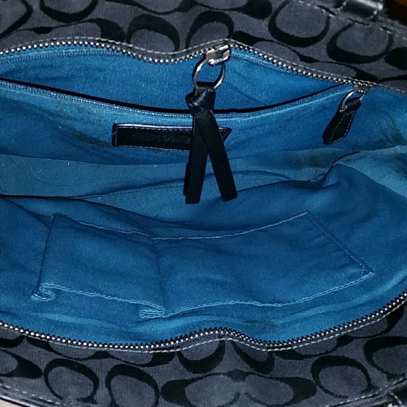 Large Black Coach Tote - Picture 3 of 4