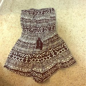 Black and white Romper