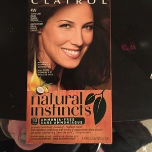 Hair dye 4 W dark warm brown