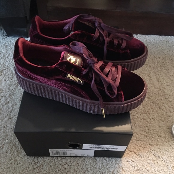 fenty puma shoes womens purple