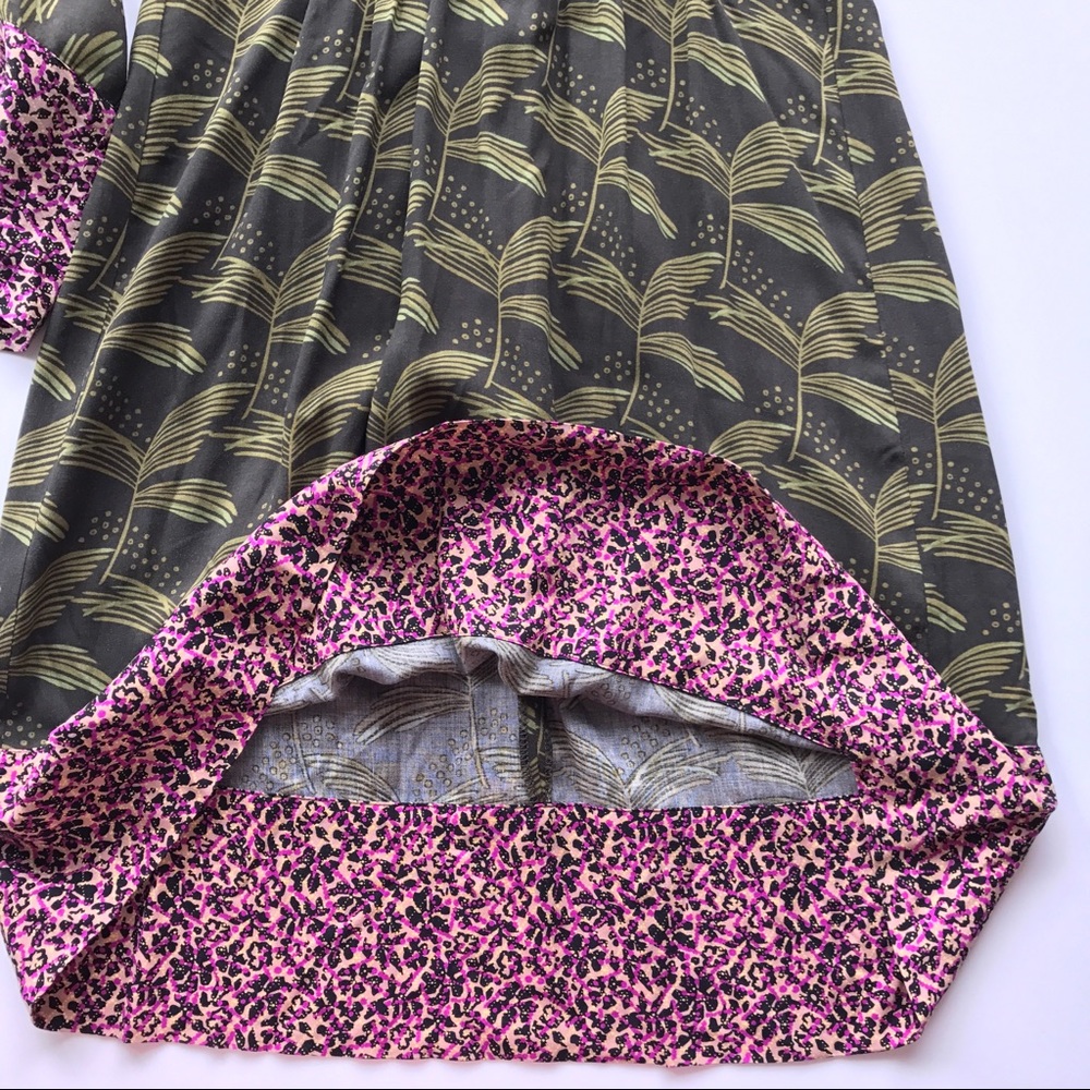 NWOT Rachel Roy Leaf Printed Kimono Dress - Picture 5 of 5