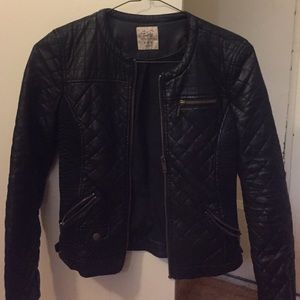 Zara Quilted Leather Jacket
