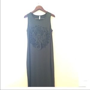 Army Green Maxi Dress