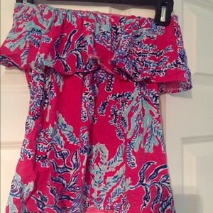 Lilly Pulitzer "samba" print tube top