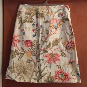 Talbots's floral skirt sz 6