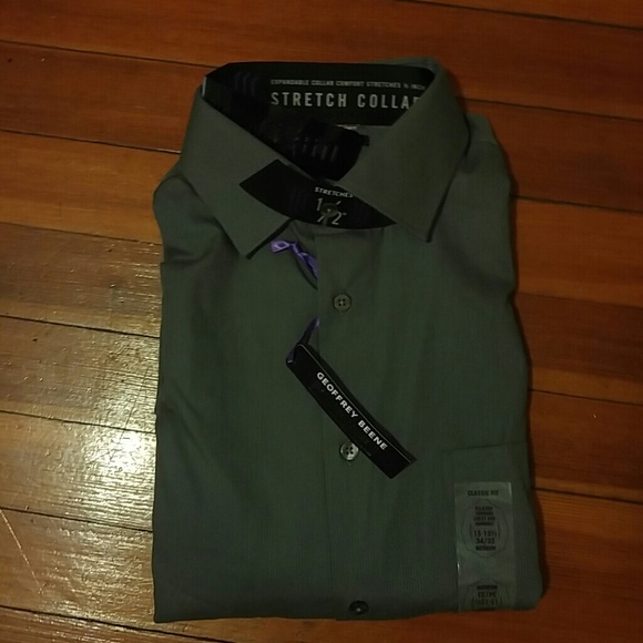 Geoffrey Beene Stretch Collar Button-down