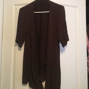 Sweater- lacy/brown