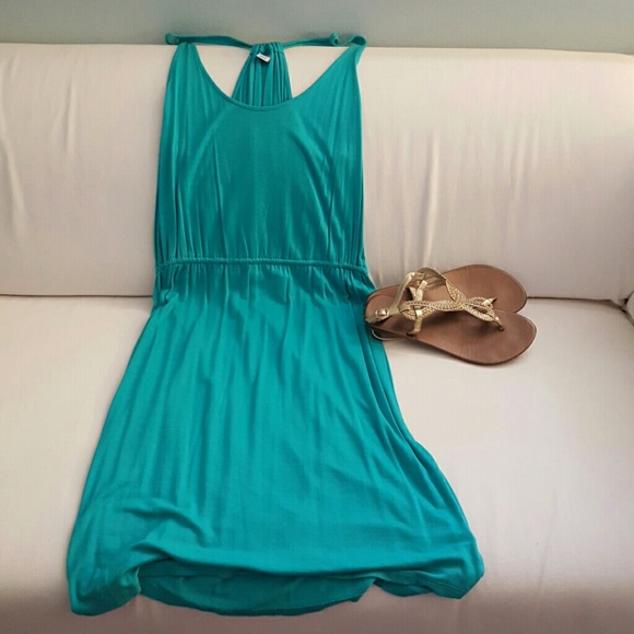 Old Navy teal beach cover up