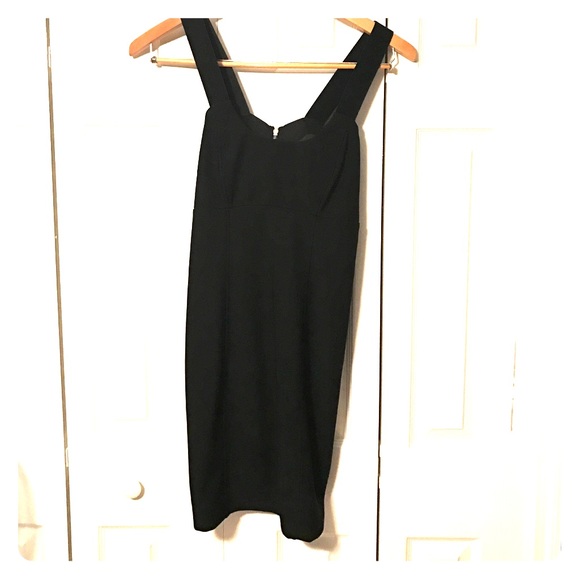 Strappy black dress