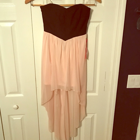 Black and pink cocktail dress