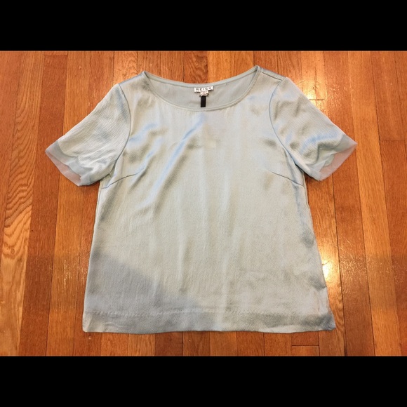 NWT Blue Silk Reiss Blouse