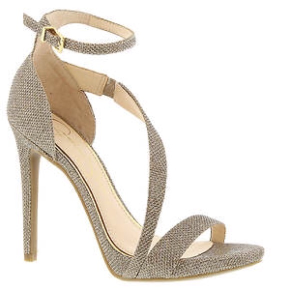 Jessica Simpson Gold "Rayli" Dress Sandals
