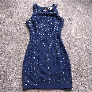 Arden B blue studded dress