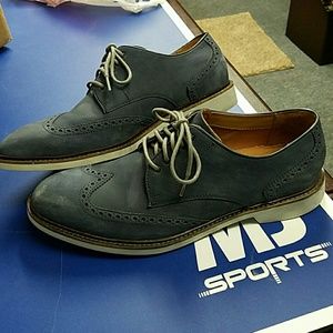 Cole Haan Soft Blue Leather Oxfords