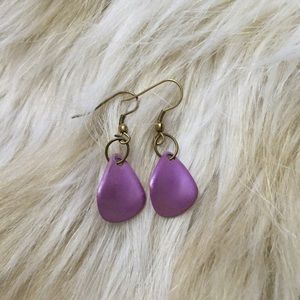 Purple Dangling Earrings FREE with purchase