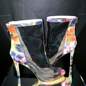 Floral Print Heels